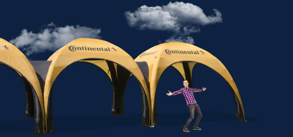 inflatable tents connectability modularity tents tunel